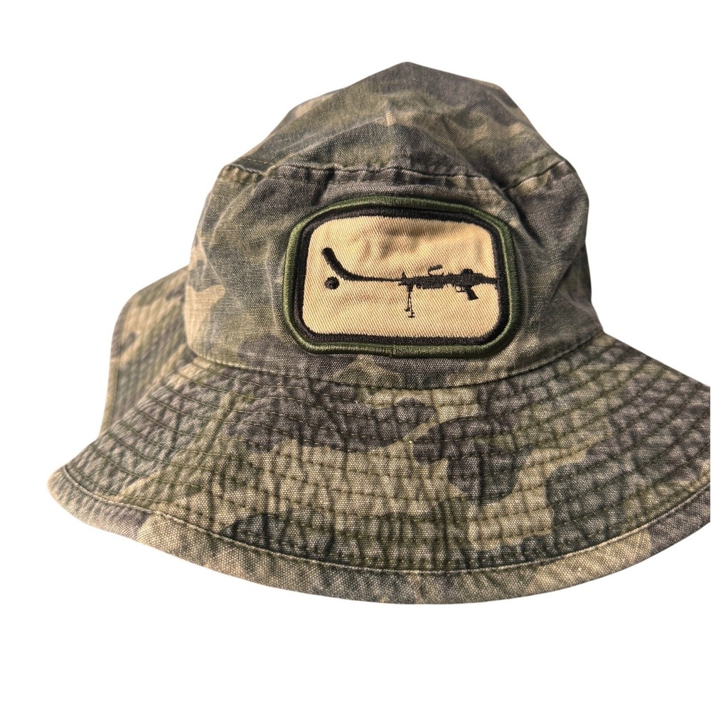 Gongshow‎ Hockey Camouflage Bucket Hat Mens One Size Adjustable Chin Strap Camo